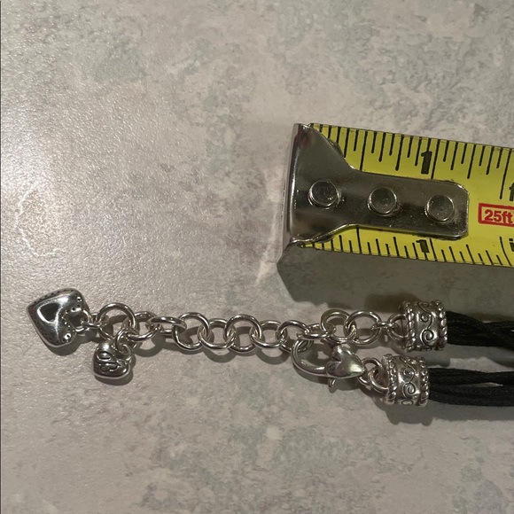 Brighton Silver and Black Heart Pendant Necklace - Picture 4 of 8